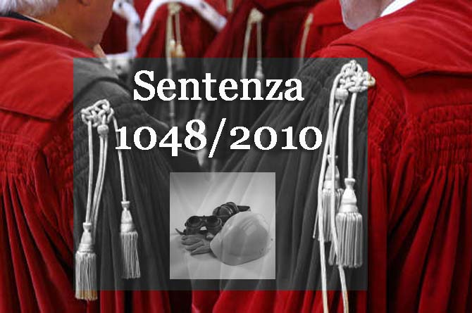 Sentenza Corte di Cassazione n°1048 del 2010